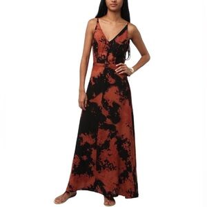 YaYa Urban Outfitters Nom De Plume Women Size 4 Maxi Dress Tie Dye Boho Black